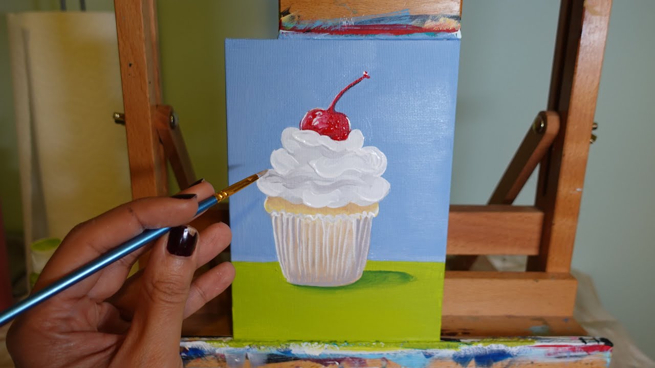 ASMR Pintando Um Cupcake #VozSuave #Relaxante #batepapo