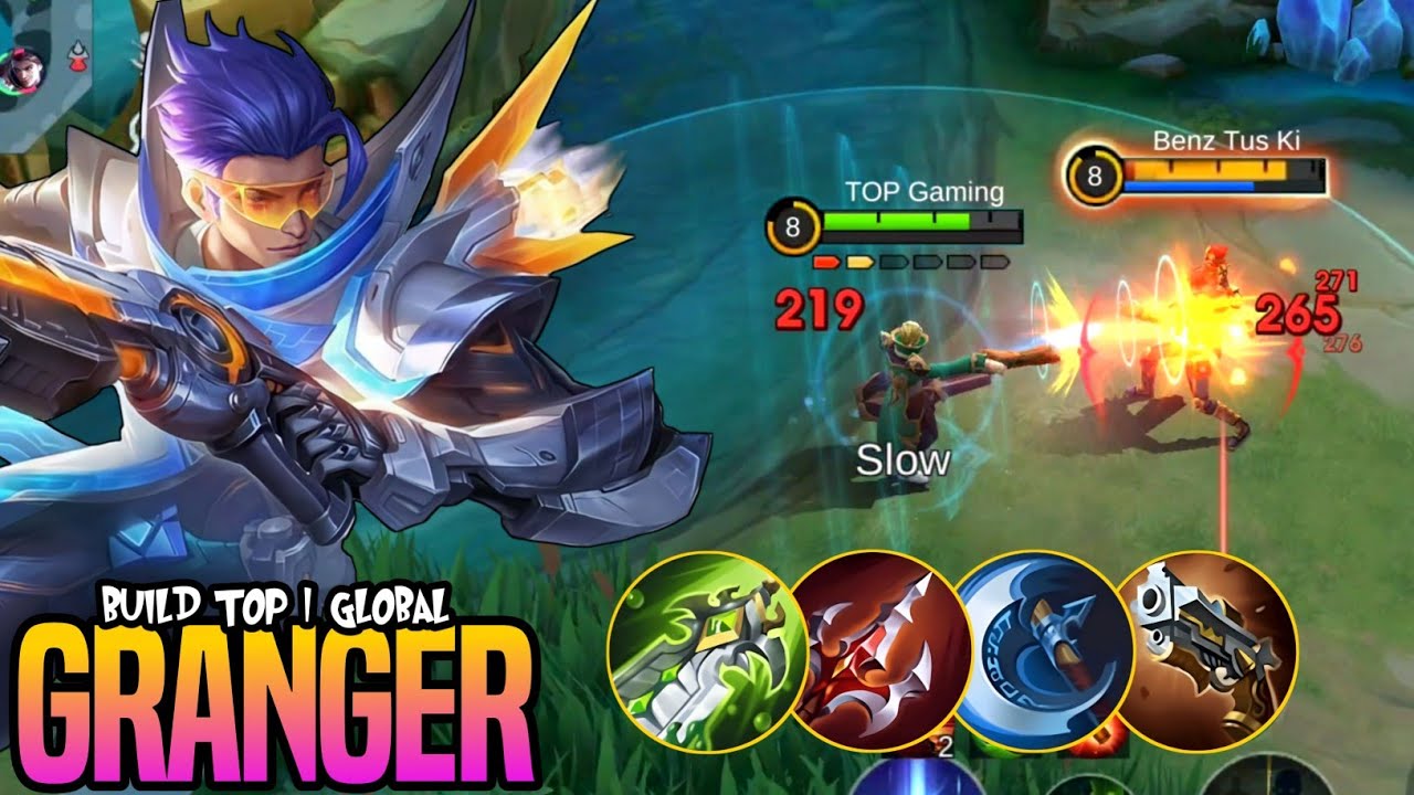 GRANGER BEST BUILD & BEST EMBLEM FULL DAMAGE FOR GOLD LANE!! Build Top 1 Global Granger 2023