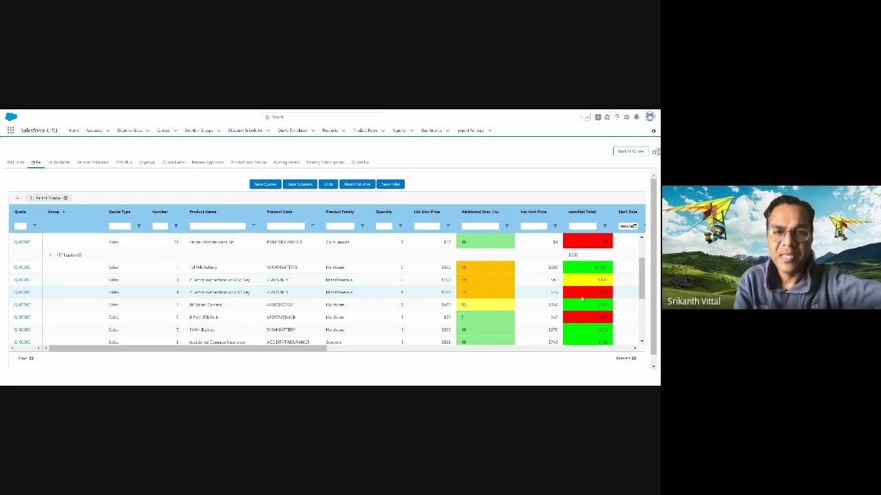 Salesforce CPQ Multi Quote Collaboration, Service Cost Estimator, Rich User Interface, Excel Import