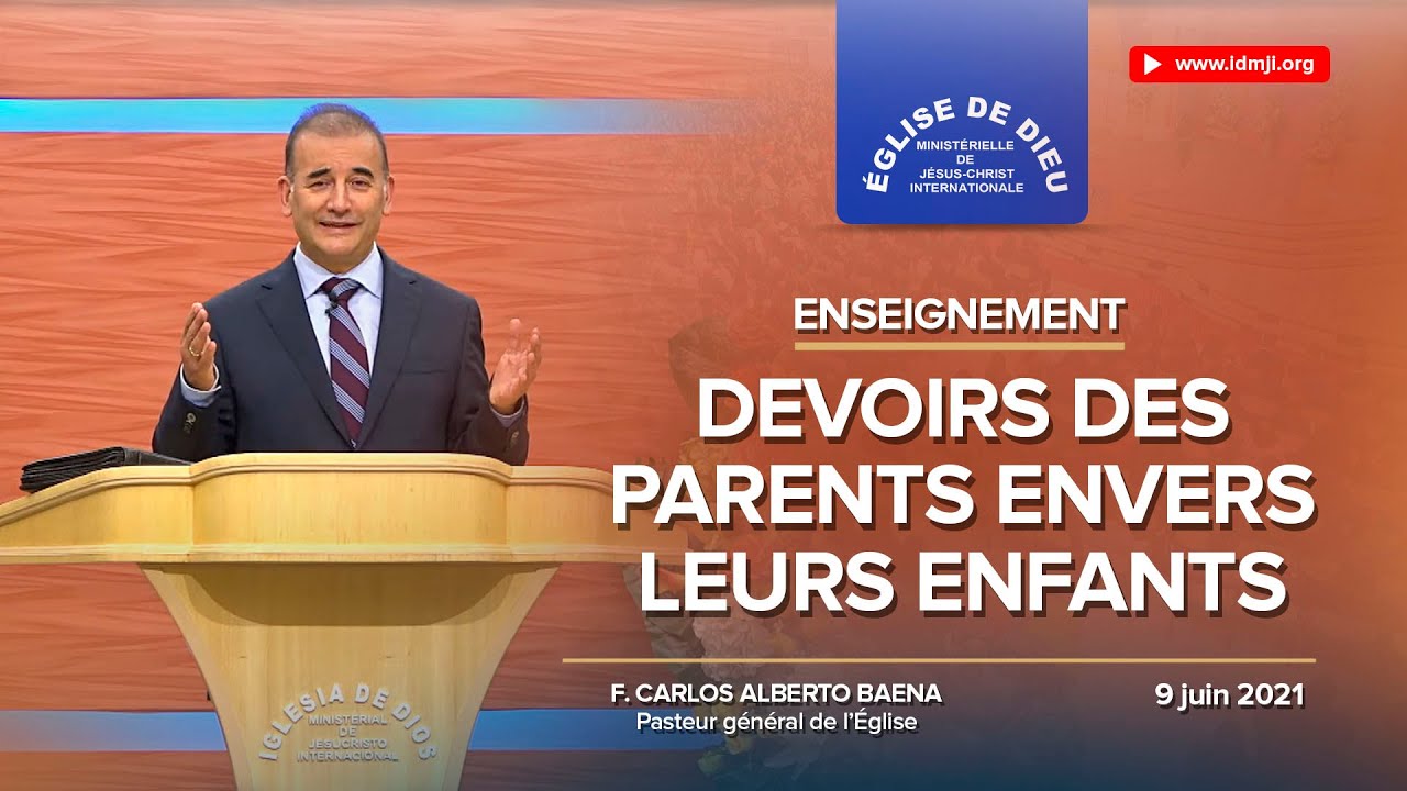 Enseignement : Devoirs des parents envers leurs enfants - 9 juin 2021 - Frère Carlos Alberto Baena