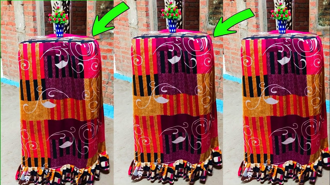 How to make a cooler cover from old bedsheet Learn how to make a cooler cover in a very short time
