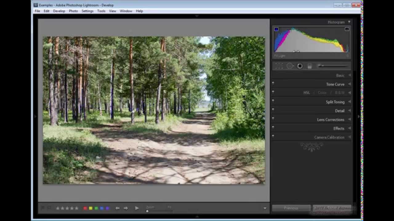 Lightroom 3 Видео урок о Гистограмме