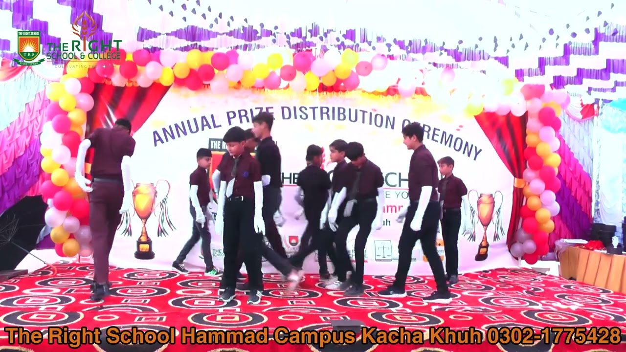 Welcom tablo in The Right School Hammad campus annual function 2026