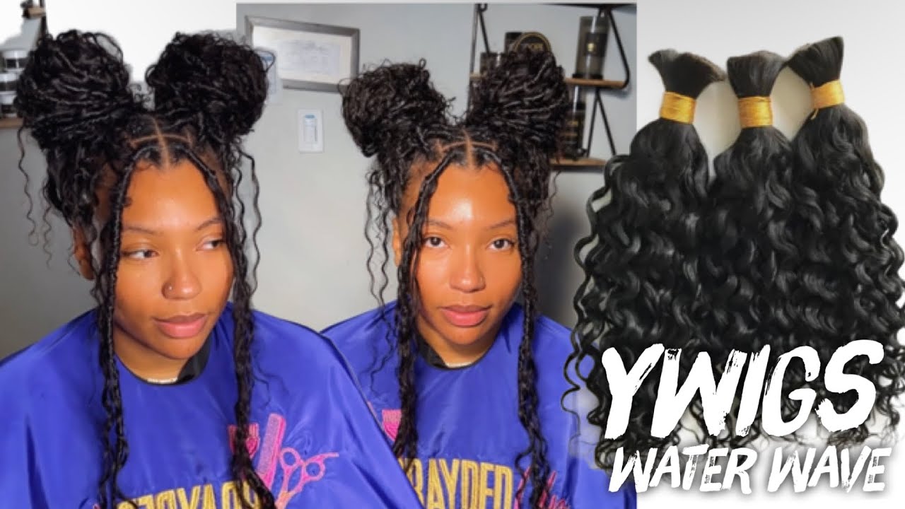 HOW TO: Bohemian Faux Locs w/ NO PREMADE LOCS| Ywigs Water Wave Human Hair| DOPEAXXPANA