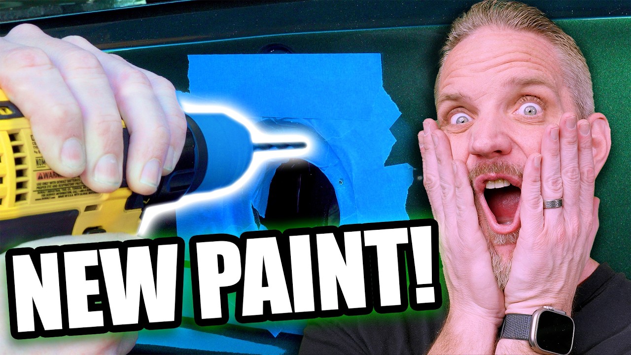 Drilling into the NEW PAINT on my 68 Camaro! UGH!