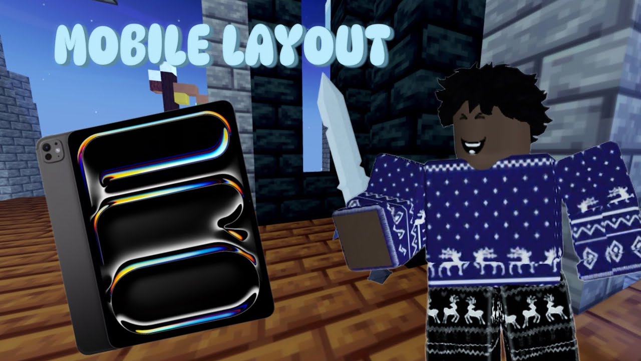 This MOBILE LAYOUT MIGHT Be The BEST || Roblox Bedwars