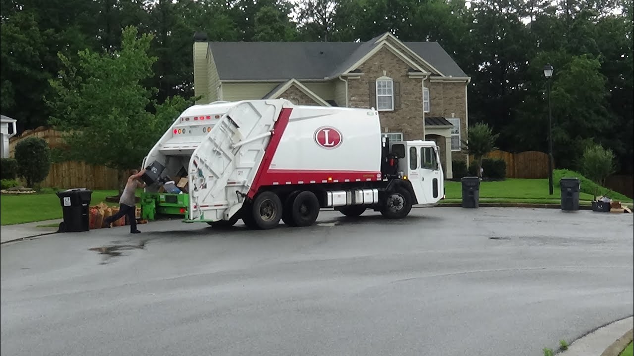 Latham Home Sanitation- CCC/ New Way Rear Loader Trash truck