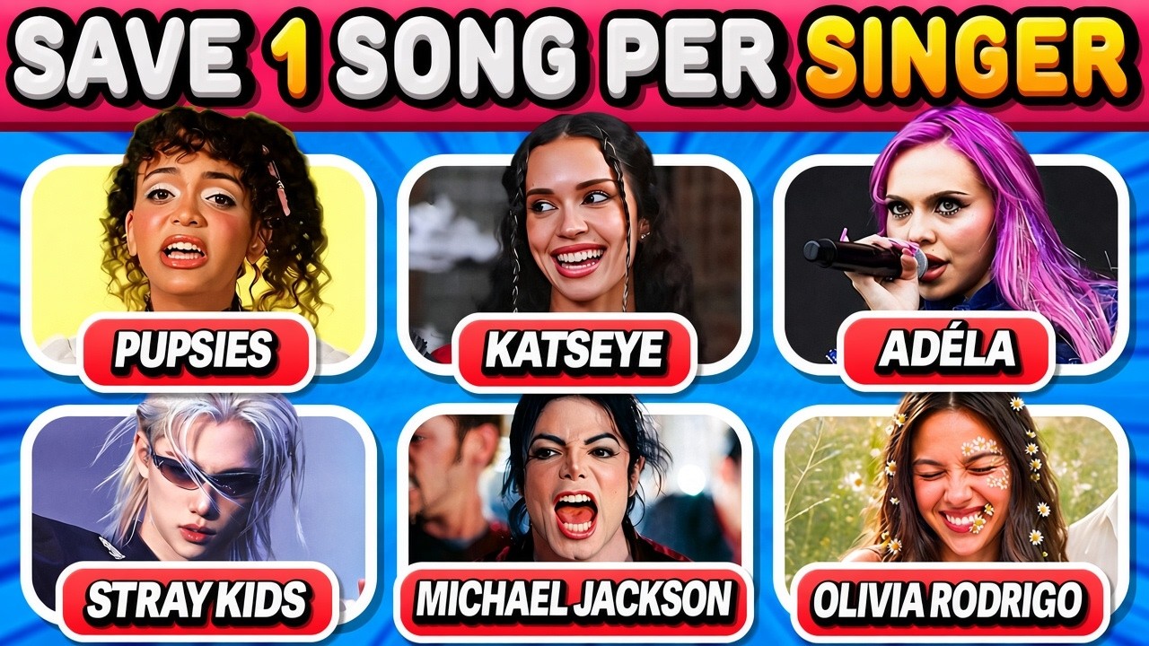 SAVE ONE SONG 🎤 6 Songs Per Singer #3 🎶 | Music Quiz 2026