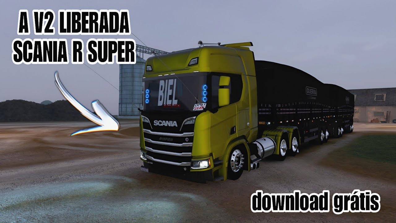 DOWNLOAD GRÁTIS DA V2 DA SCANIA R SUPER V8 🚛💨#caminhão #shorts #short #shortvideo #shortsfeed