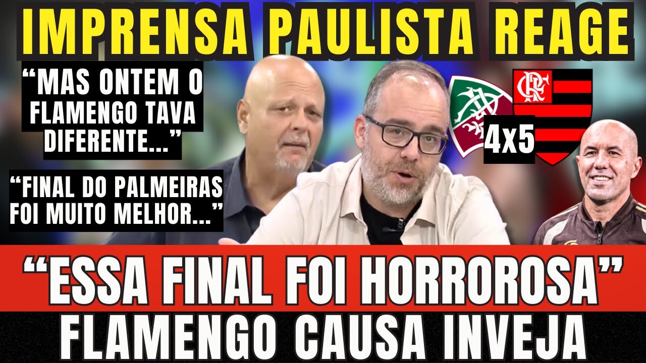 OLHA COMO A IMPRENSA REAGIU APÓS O FLAMENGO SER CAMPEÃO: “É A PIOR FINAL…” É INACREDITÁVEL 😂😂😂😂