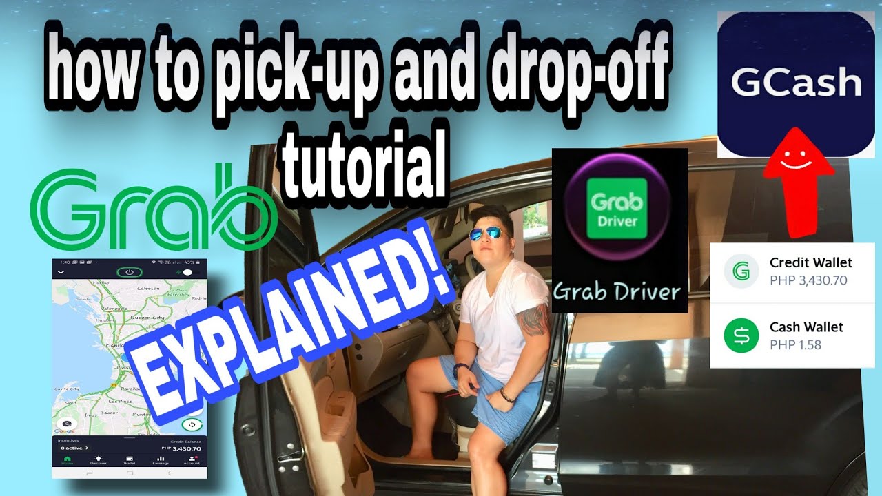 GRAB TUTORIAL |How to pick-up and drop-off passenger |grab app EXPLAINED | for beginners