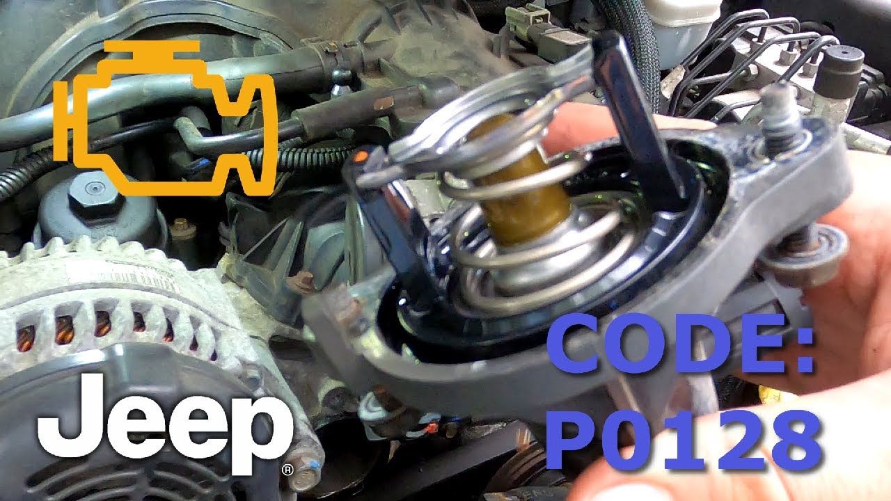 Jeep Wrangler Coolant Thermostat replacement: Code P0128