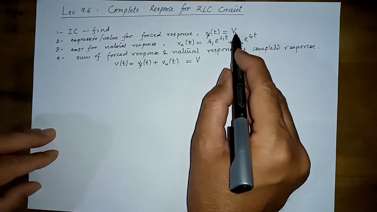VL 9.6: RLC circuits, complete response