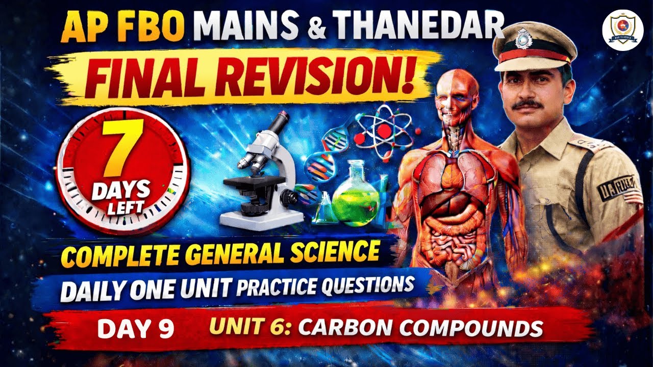 AP FBO Mains General Science Final Revision🔥| Unit 6 | Daily Unit-Wise Practice MCQs by Sushma Mam