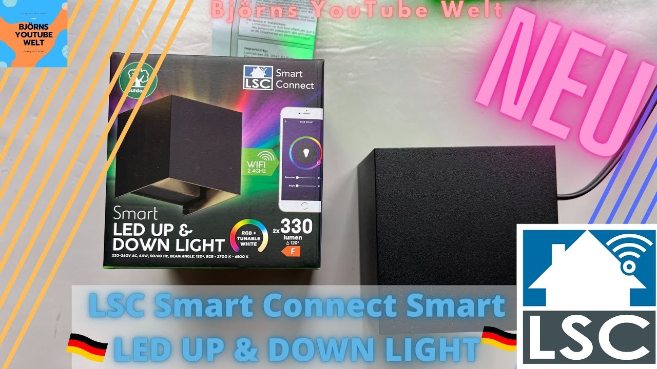 LSC Smart Connect Up and Down Smart Outdoor Light Tuya Lampe für den Außenbereich günstig von Action