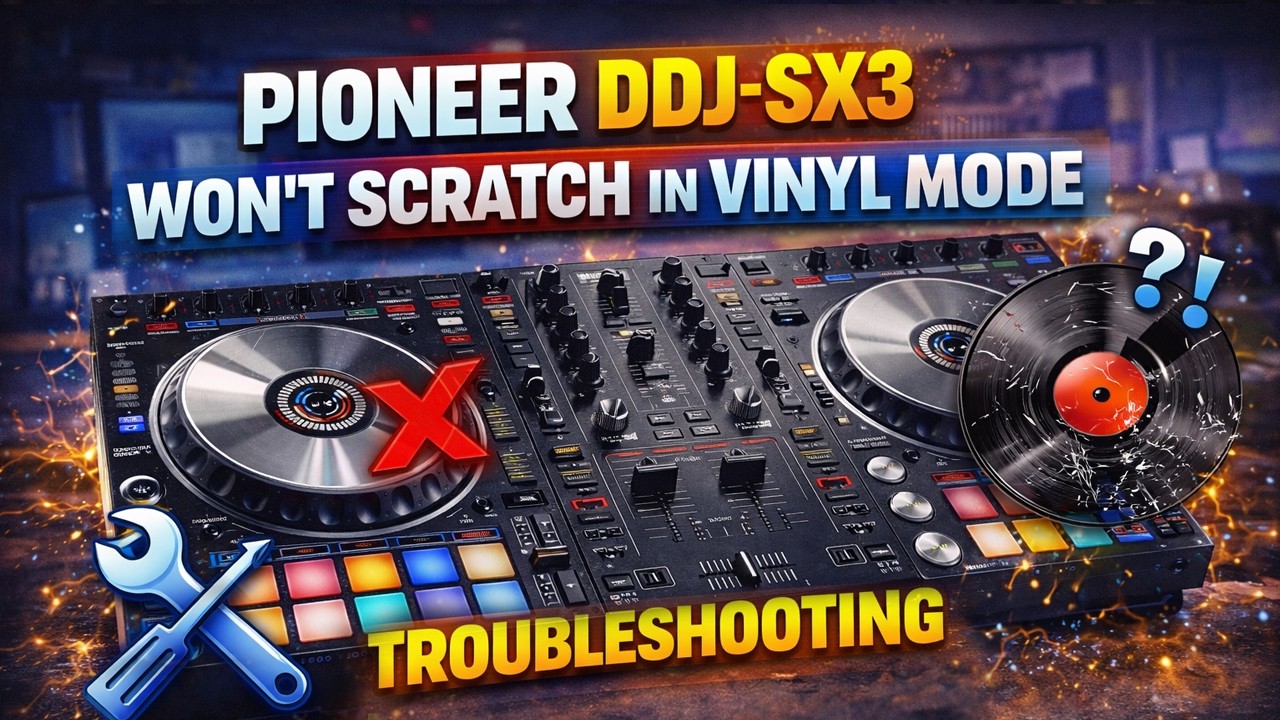 Pioneer DDJ SX3 won't Scratch in Vinyl mode troubleshooting