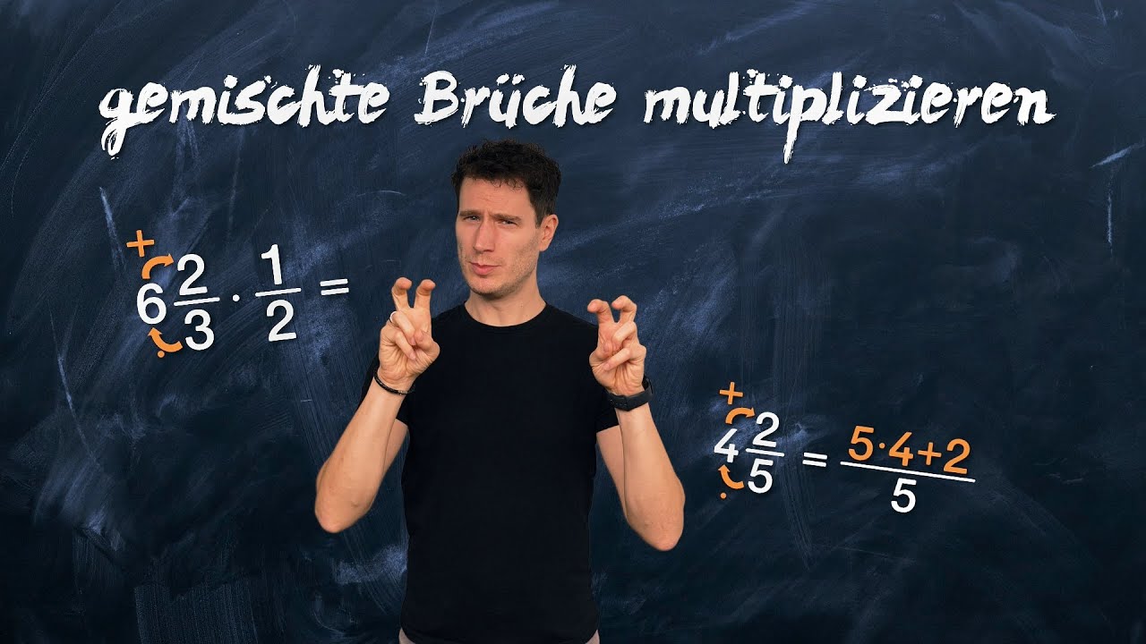 Gemischte Brüche multiplizieren- einfach erklärt