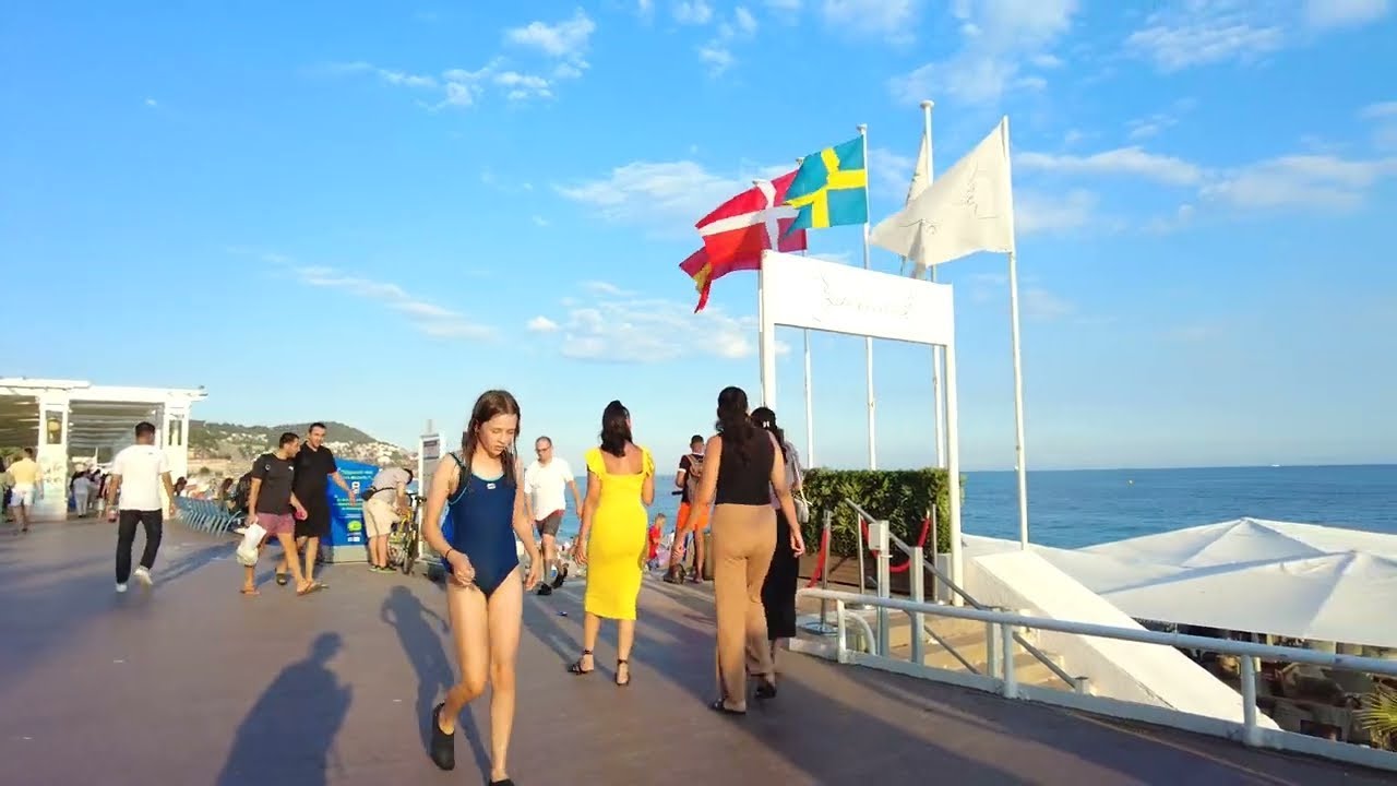 4K Walking Tour The English Walkway Nice 🇫🇷, Promenade des Anglais, #p2e