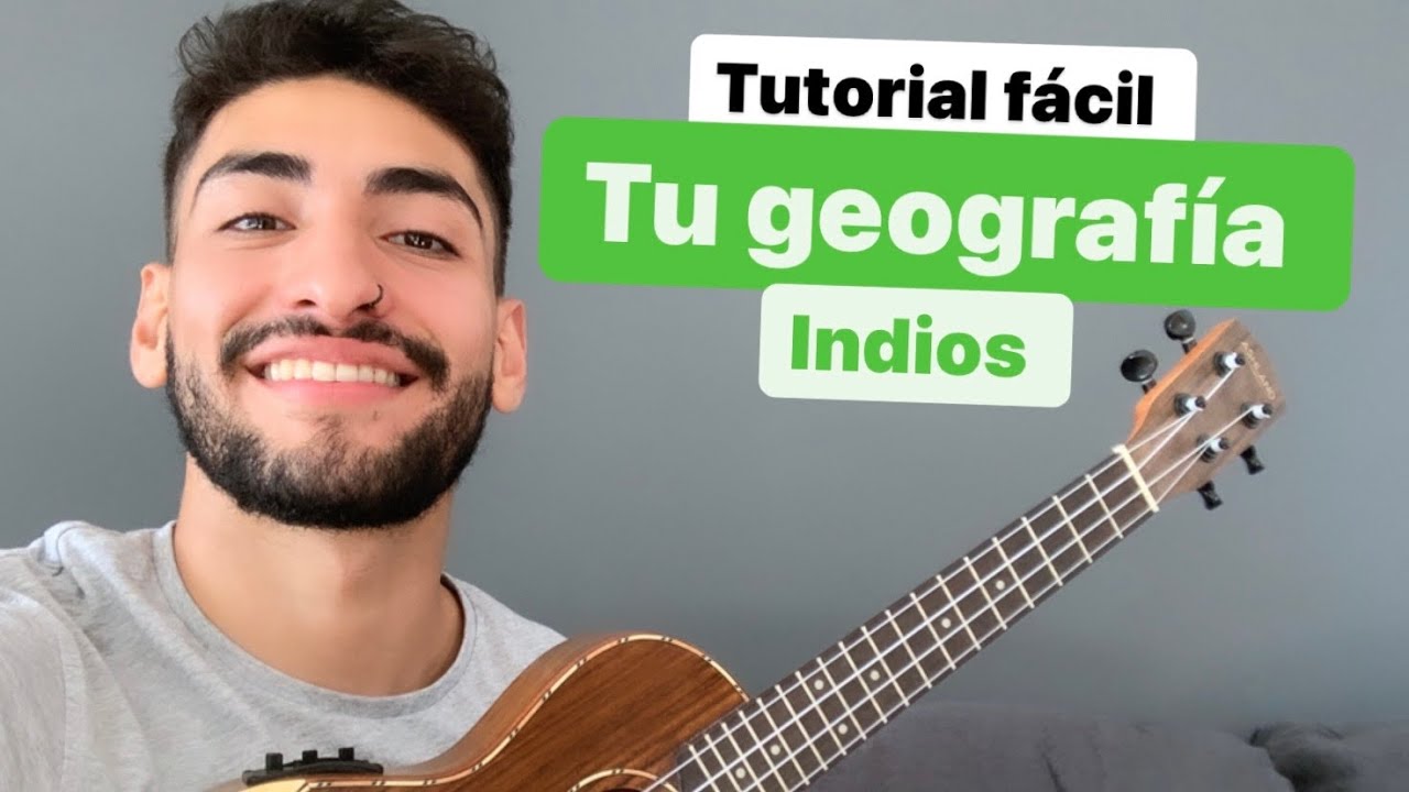 ✅ Como tocar TU GEOGRAFIA Indios UKELELE 👈 TUTORIAL INDIOS ukelele TU GEOGRAFIA ACORDES 🎵