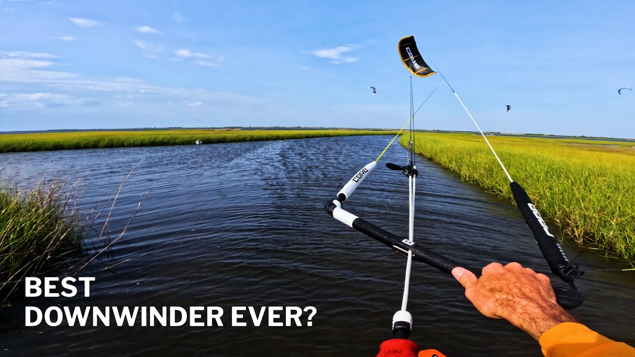 Kiteboarding Downwinder Through The Black Zone In Cape Hatteras