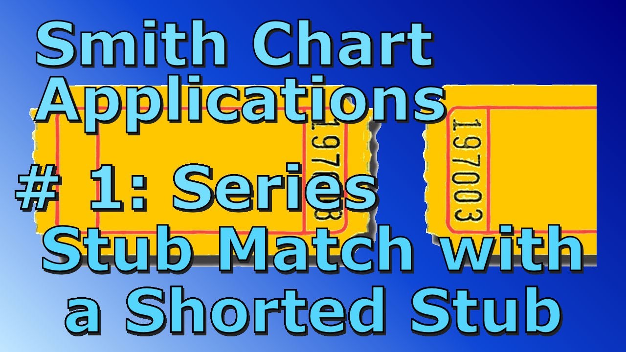 Smith Charts: Designing a Series Stub Match with a Shorted Stub (00h6)