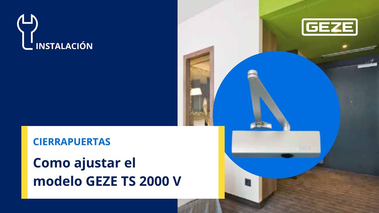 Como ajustar el modelo GEZE TS 2000 V