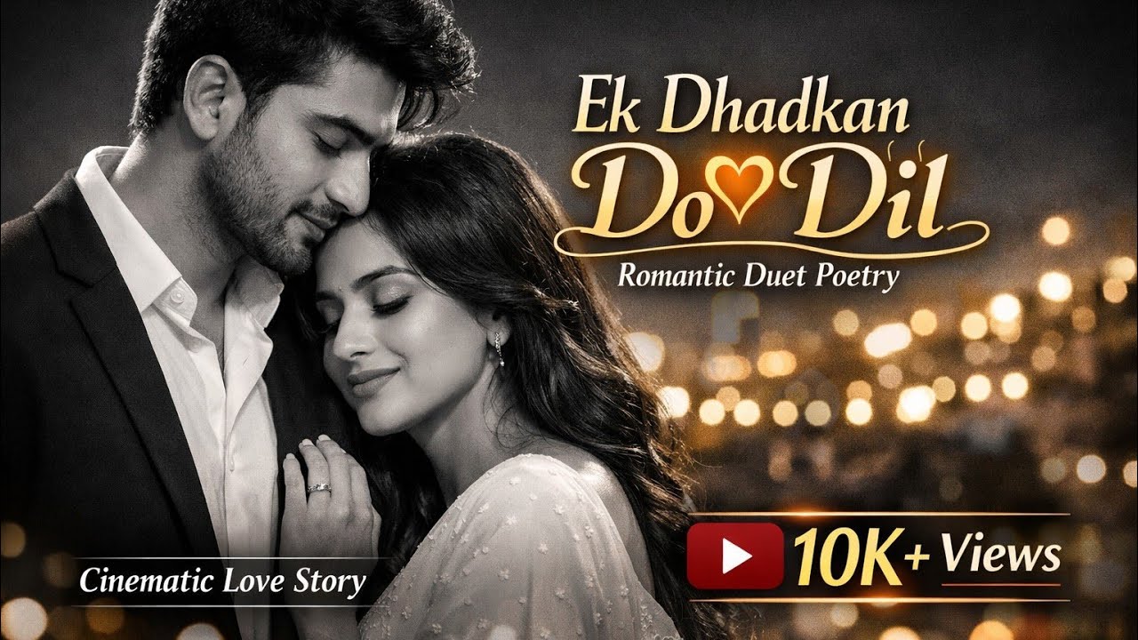 Ek Dhadkan Do Dil ❤️ Romantic Duet Poetry | Cinematic Love Story | Melixa