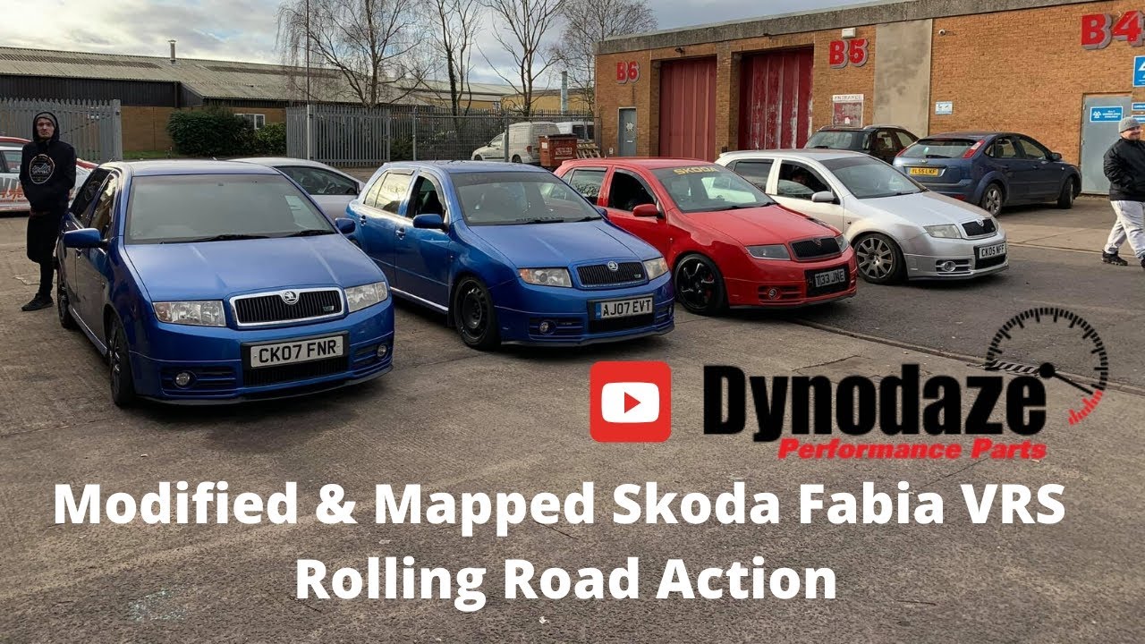 Mapped Skoda Fabia VRS Ripping Up the Rollers at Dynodaze