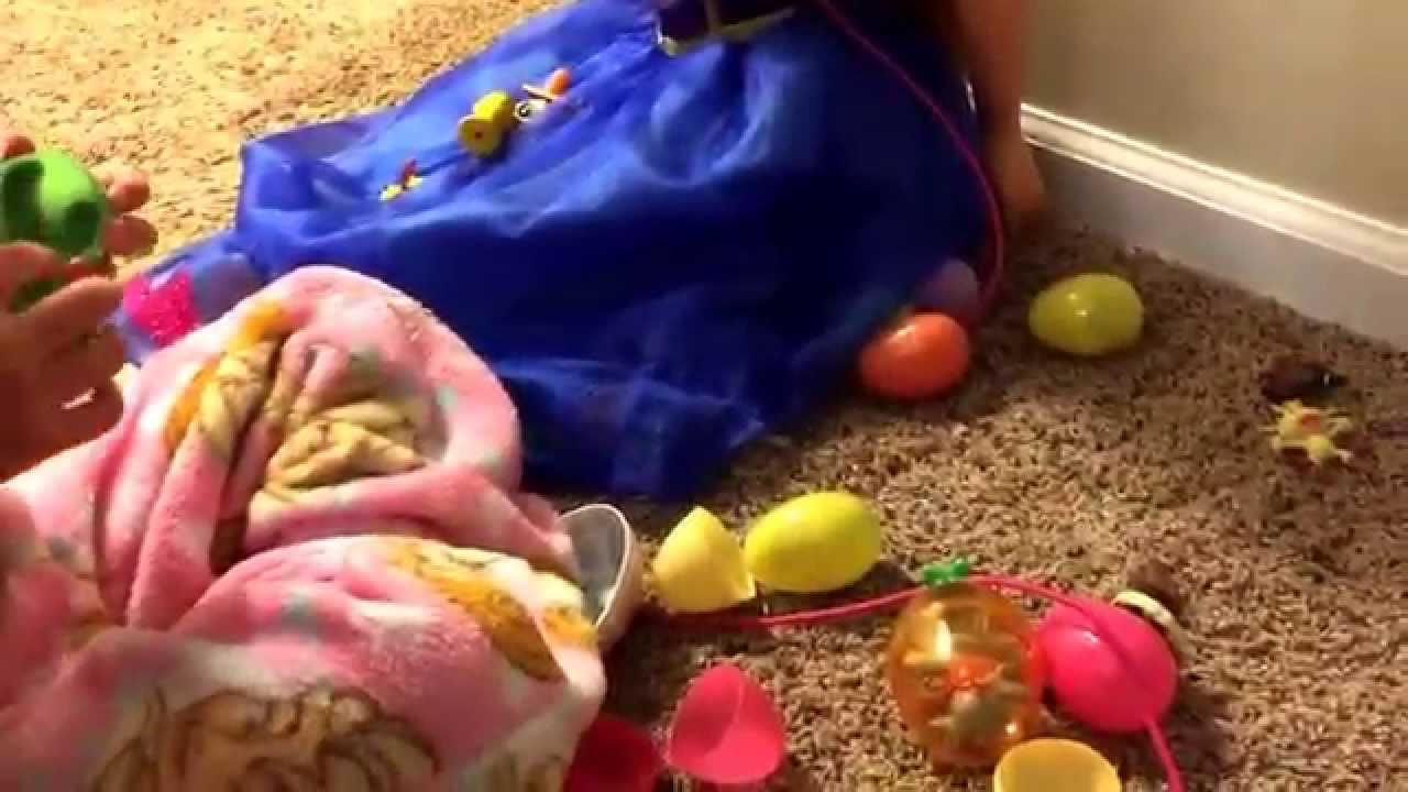 Cute identical twin 5 year old girls first surprise egg video!