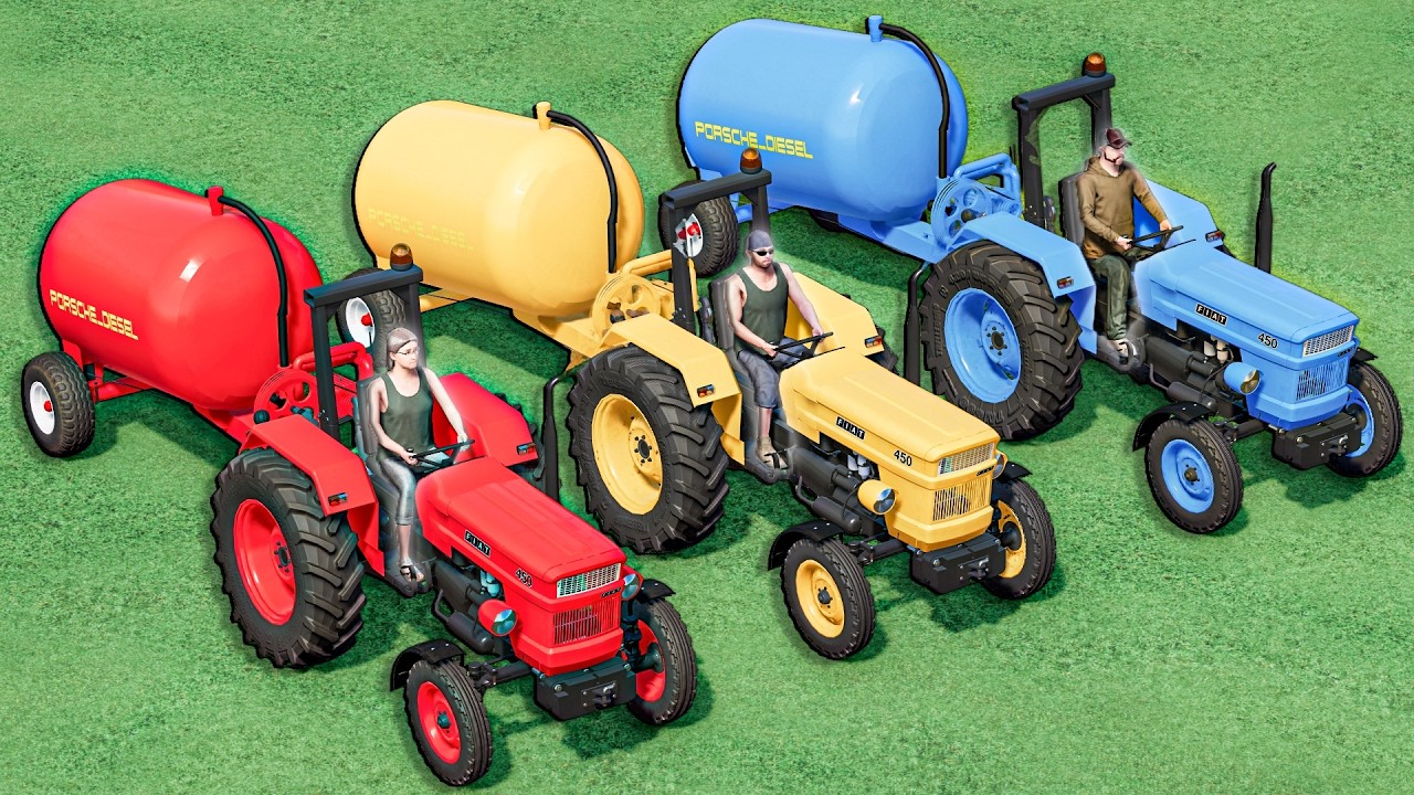 RAINBOW OF POWER! 🌈 UNBELIEVABLE! 🚜 TINY Colorful Fiats vs HUGE Slurry Job | Farming Simulator 22