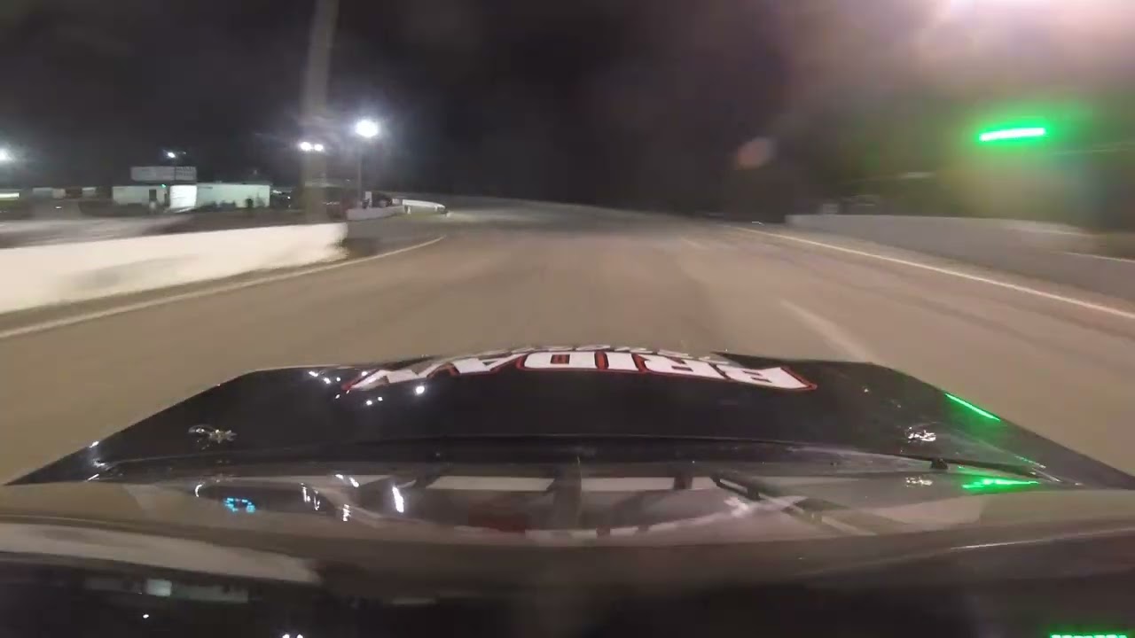 Florence Motor Speedway Race & Wreck in Front of Camera