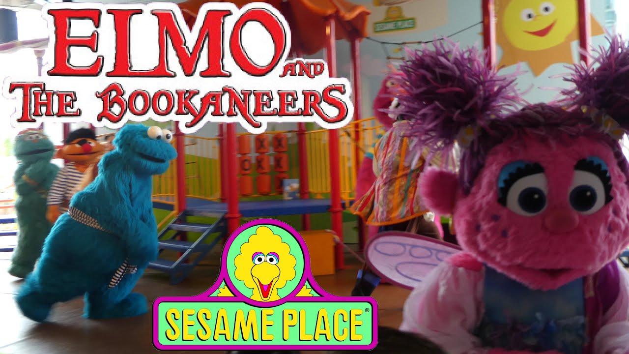 Vintage Elmo & The Bookaneers Show Up Close 4K@ Sesame Place /Sesame Street Langhorne,Pennsylvania