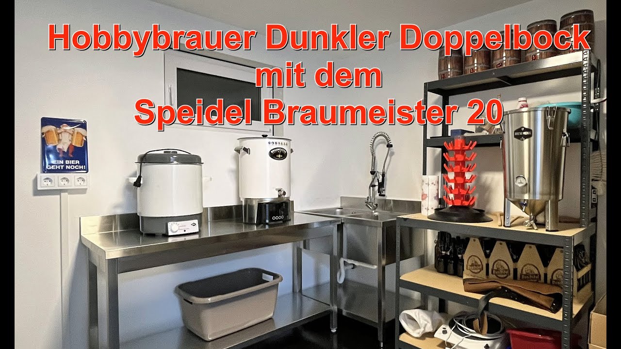 Hobbybrauer Dunkler Doppelbock mit dem Speidel Braumeister 20