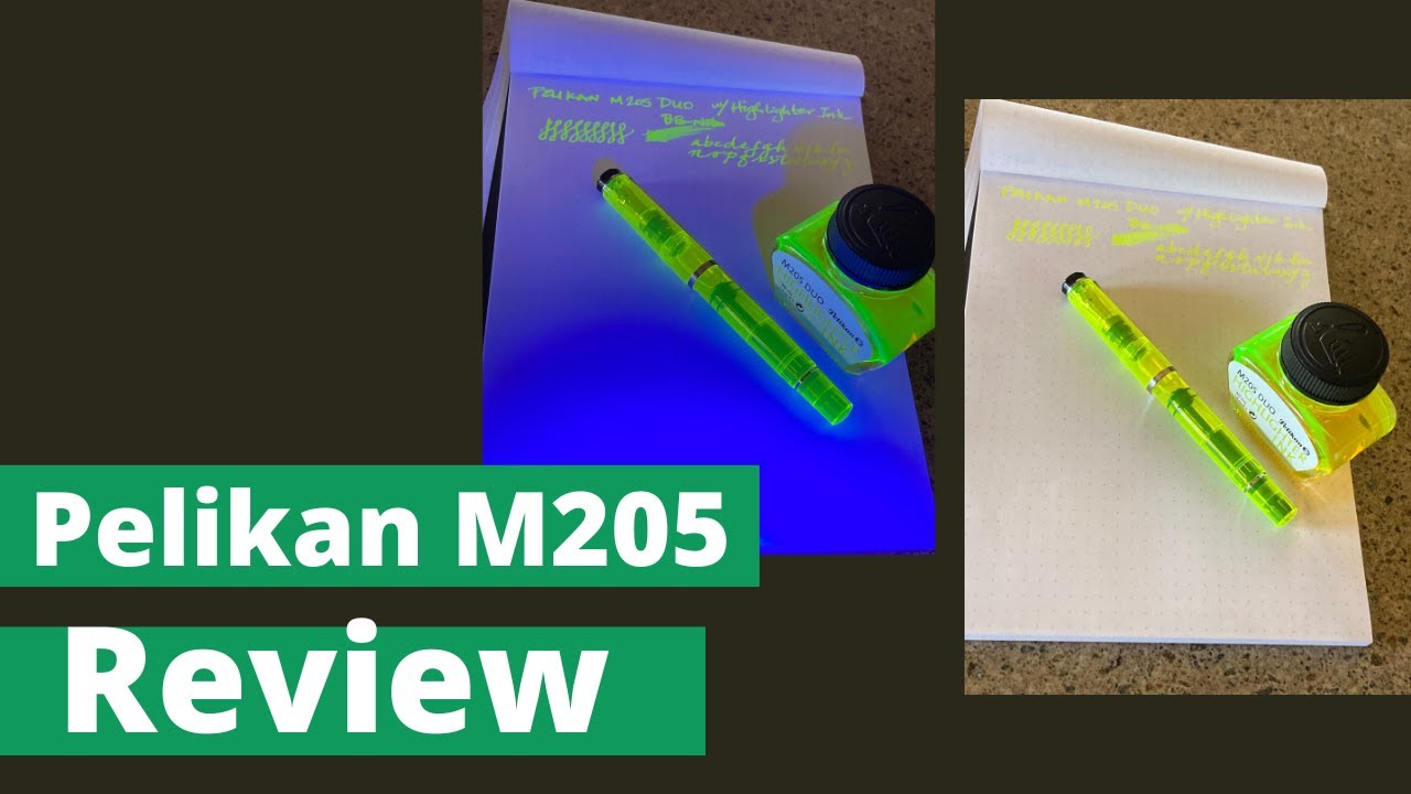 Review of the Pelikan M205 Duo Highlighter Fountain Pen NEON!!!