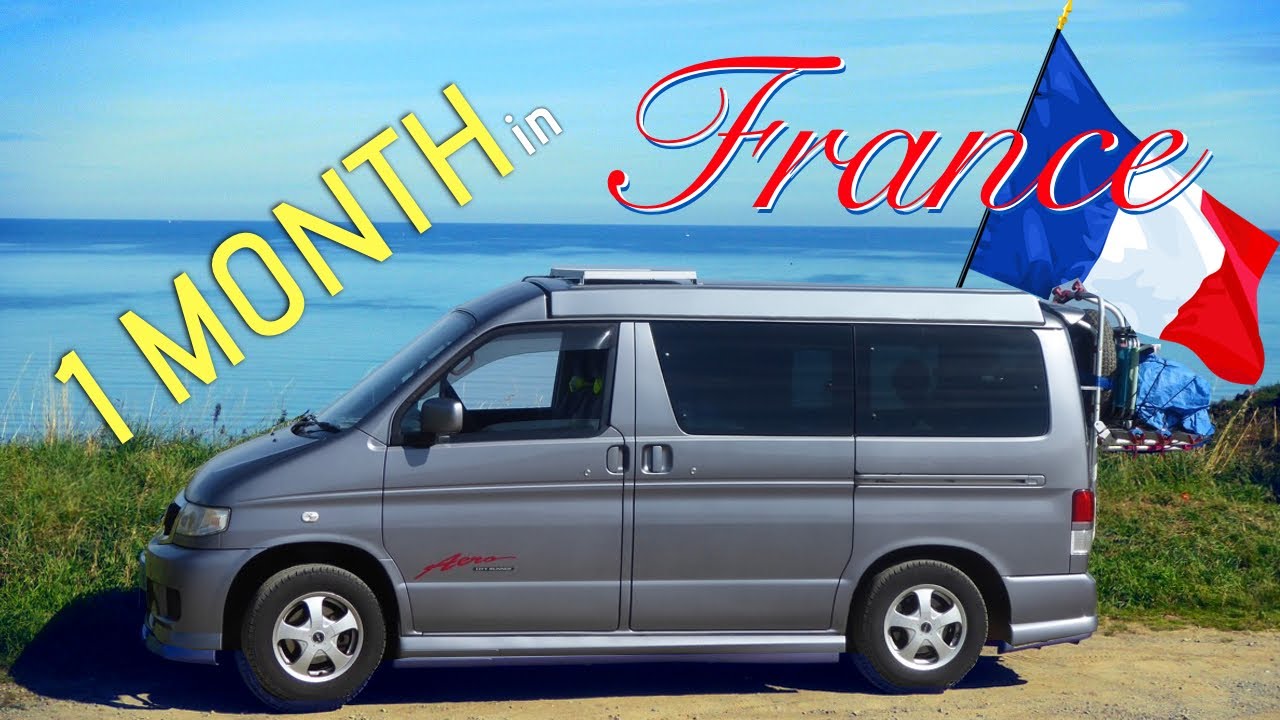 1 Month Travel In France with 2 kids in a Mazda Bongo Campervan