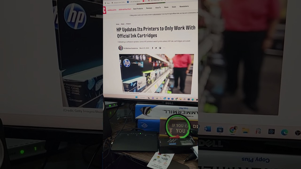 5-минутное решение для обхода блокировки картриджей OEM от HP!