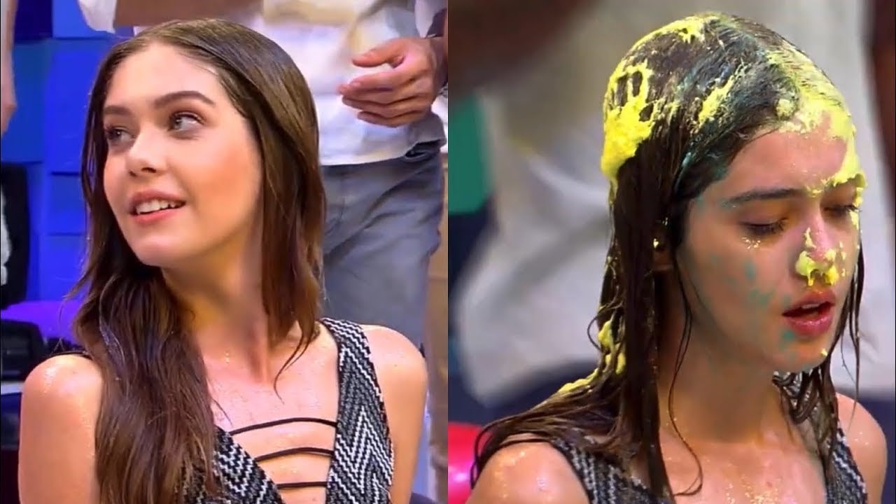 Julia Wazlawick wet and pied