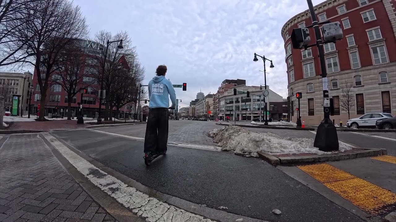 POV Bike Commute into Downtown Boston