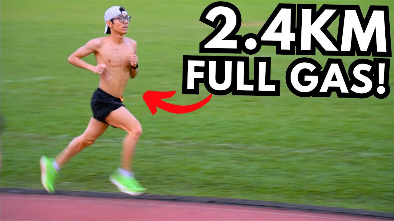 Aaron's 2.4km IPPT Run under 8mins (Full uncut)
