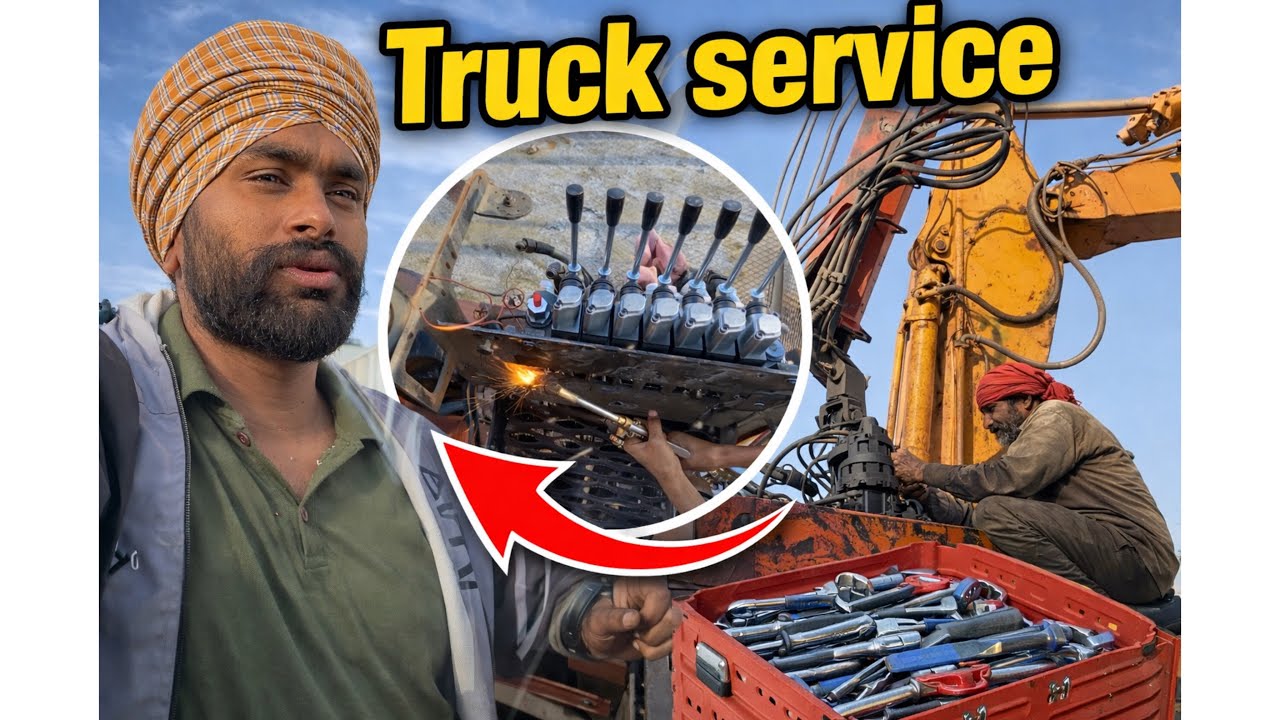 Truck service in Mussafah Abu Dhabi / Crane da cantrol vi pai gyaNawa / Service vi krlai Ajj 