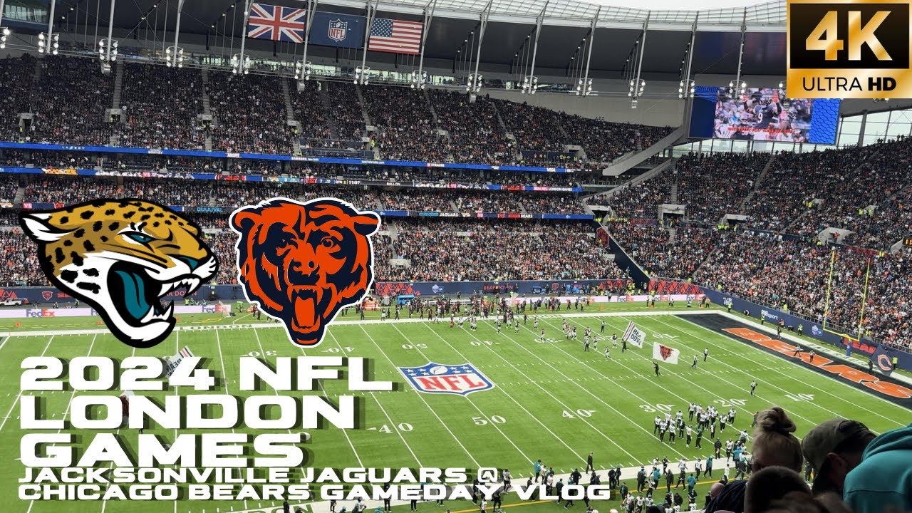 🐆 Jacksonville Jaguars @ Chicago Bears 🐻 Gameday VLOG | 🏈 2024 NFL London Games 🏈 [4K]