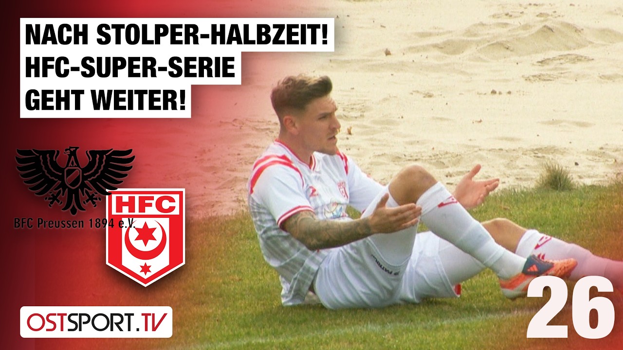 After a stumbling first half! HFC's super run continues: BFC Preussen - Hallescher FC | Regionall...