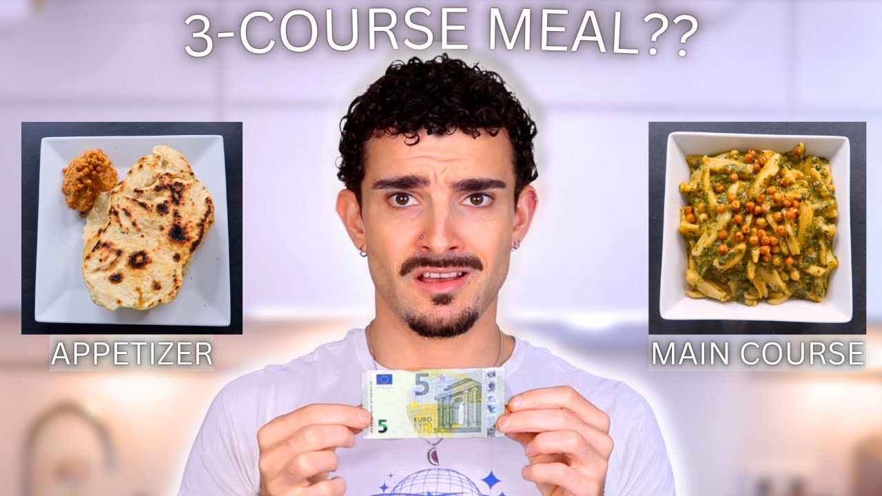 Trying to Make a 3 COURSE MEAL with Just 5€??