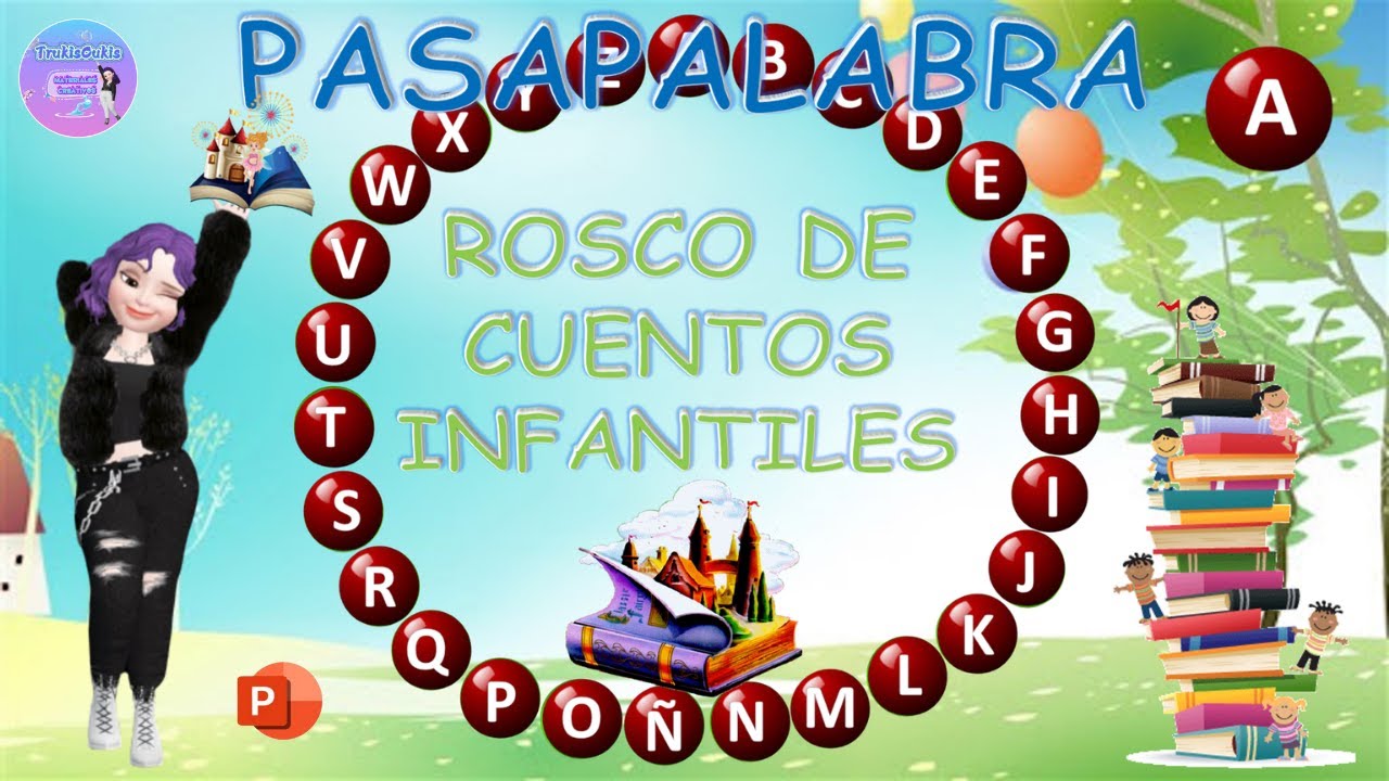 Pasapalabra 🔝Jugamos al PASACUENTOS 📚el #Rosco de Cuentos Infantiles #pasapalabra #triviagames 