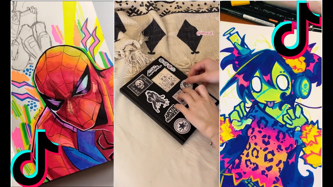 ART SKETCHBOOK 📖 TIKTOK compilation [NO OUTROS] | Read desc #13