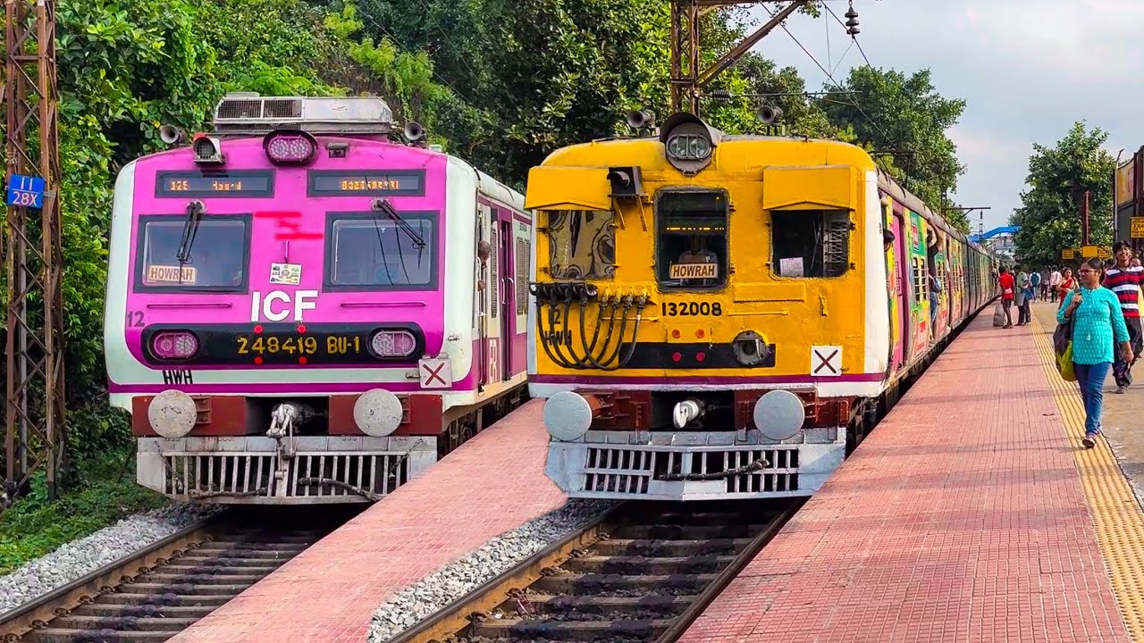 Crazy Old vs New model train crossing compilation: Rare EMU and Express train mixes
