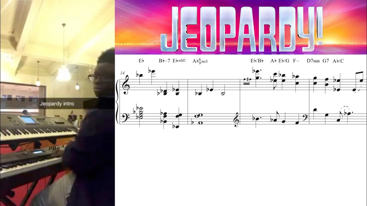 Песня из сериала «JEOPARDY» в церкви (транскрипция Эрнеста Харви в исполнении кузена)