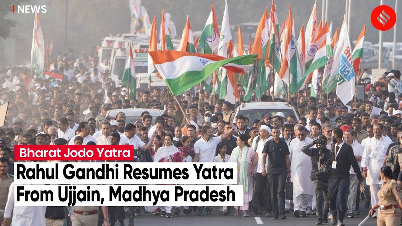 LIVE- Bharat Jodo Yatra: Rahul Gandhi Resumes Yatra From Ujjain, Madhya Pradesh