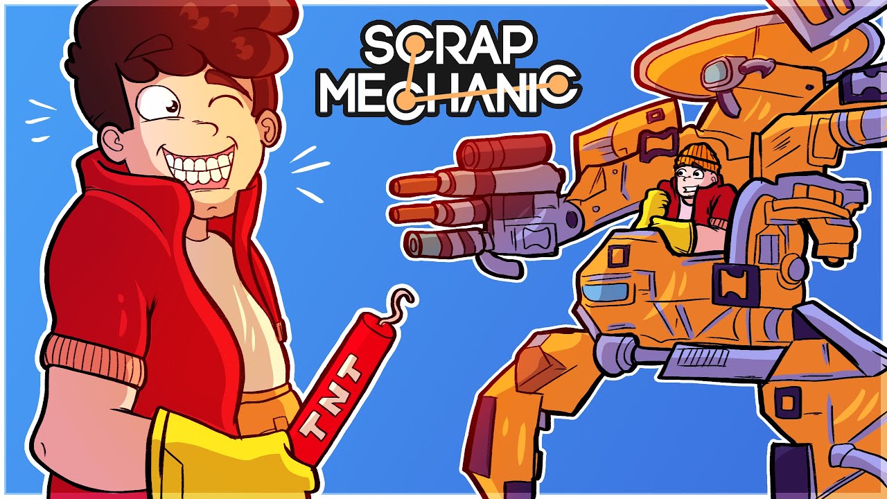 NAJLEPSZA BEKA Z ROBOT&Oacute;W W SCRAP MECHANIC! - @GilathissNew @Puzonik