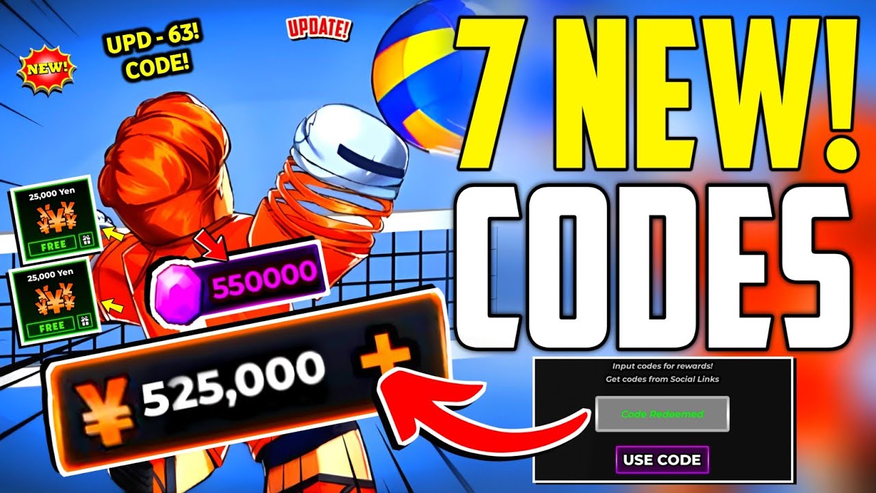 ⚠️UPDATE - 63!💥[CODE]⚠️ VOLLEYBALL LEGENDS ROBLOX CODES MARCH 2026 - VOLLEYBALL LEGENDS CODES